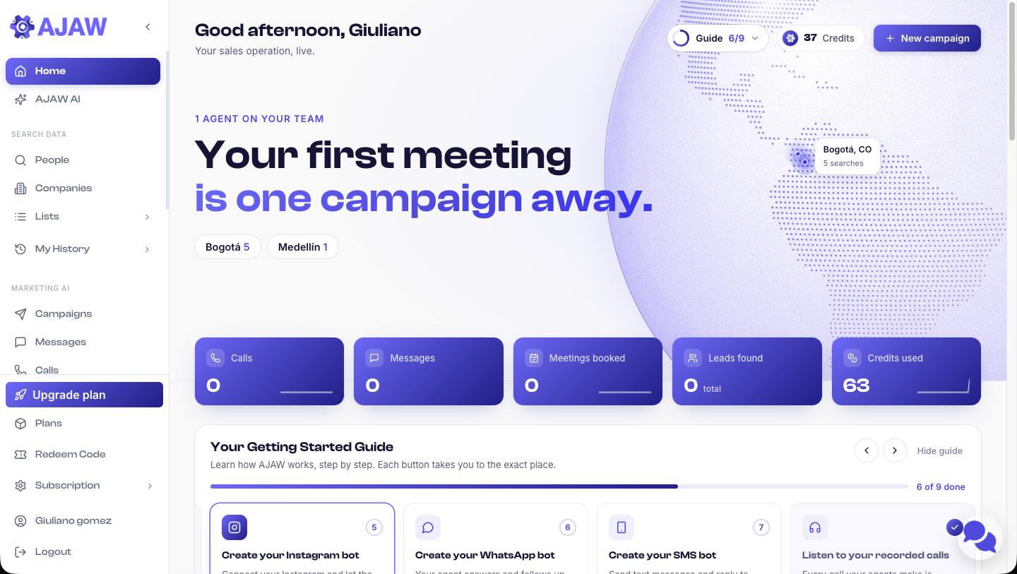 Panel real de AJAW: campañas, conversaciones y reuniones