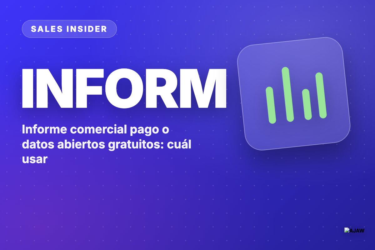 Informe comercial pago o datos abiertos gratuitos: cuál usar
