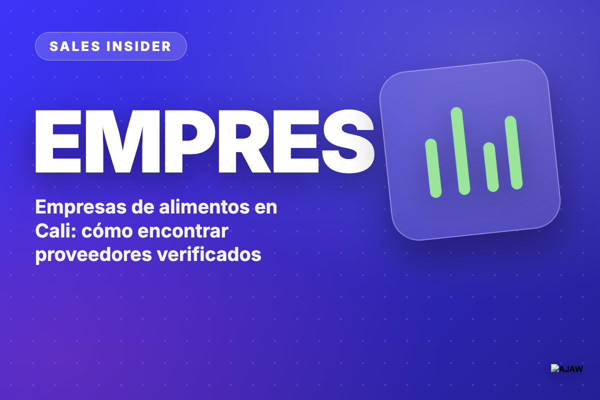 Empresas de alimentos en Cali: cómo encontrar proveedores verificados