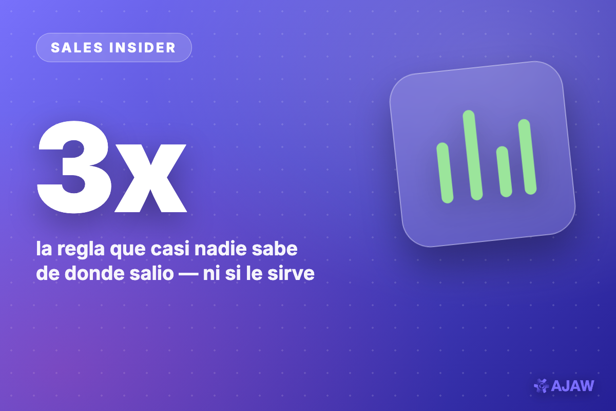 Sales Insider: Todos repiten que necesitas 3x de pipeline — y para la mayoria es mentira