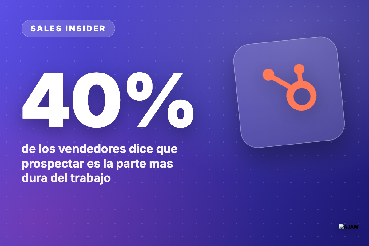 Sales Insider: El 40% de los vendedores dice que prospectar es lo más difícil — más que cerrar