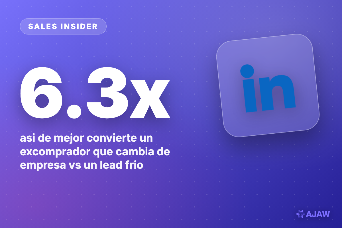 Sales Insider: Cuando tu contacto cambia de trabajo convierte 6.3x mejor — y casi nadie lo persigue