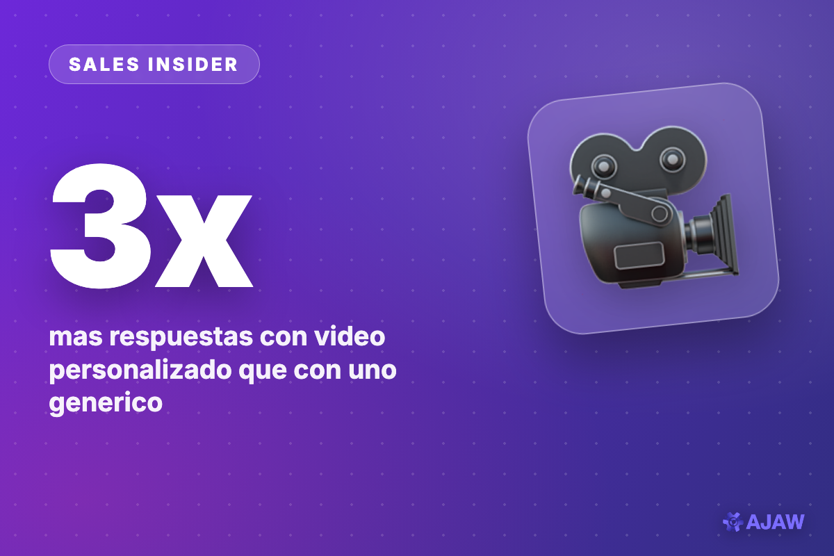Sales Insider: El video personalizado saca 3x más respuestas que el genérico